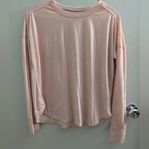 Champion M Women's Blush Long Sleeve Top Yoga Gym Athleisure Wear Soft Cozy Mom